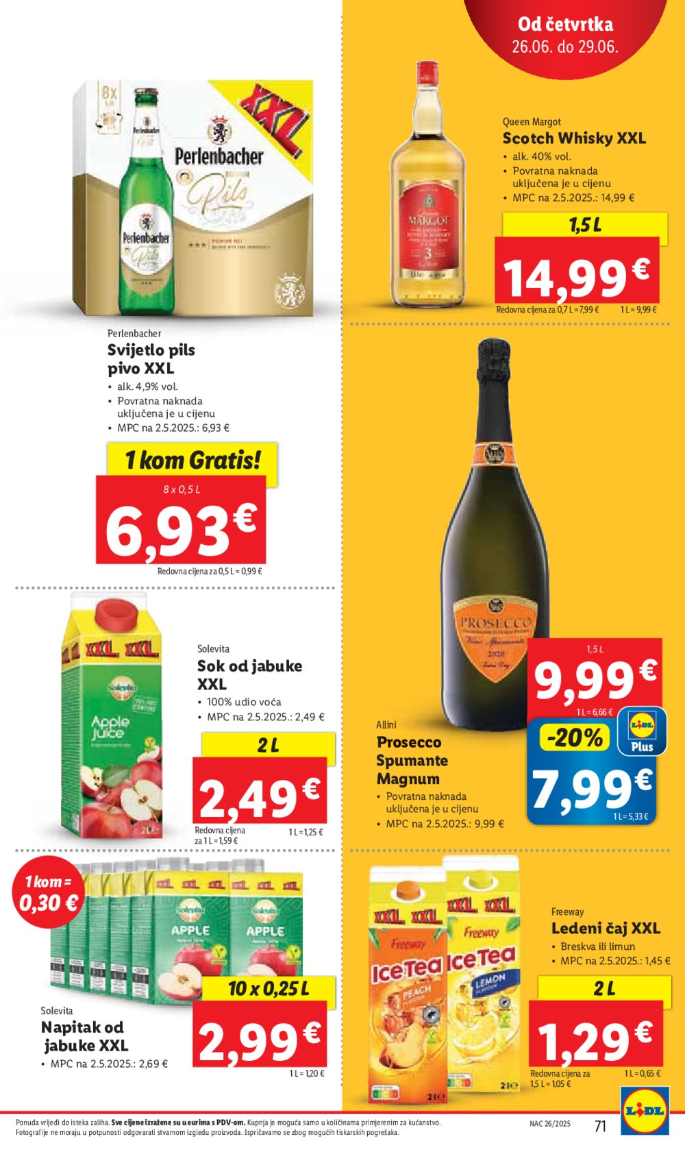 Lidl super ponuda od ponedjeljka 23.06. - 29.06.2025.