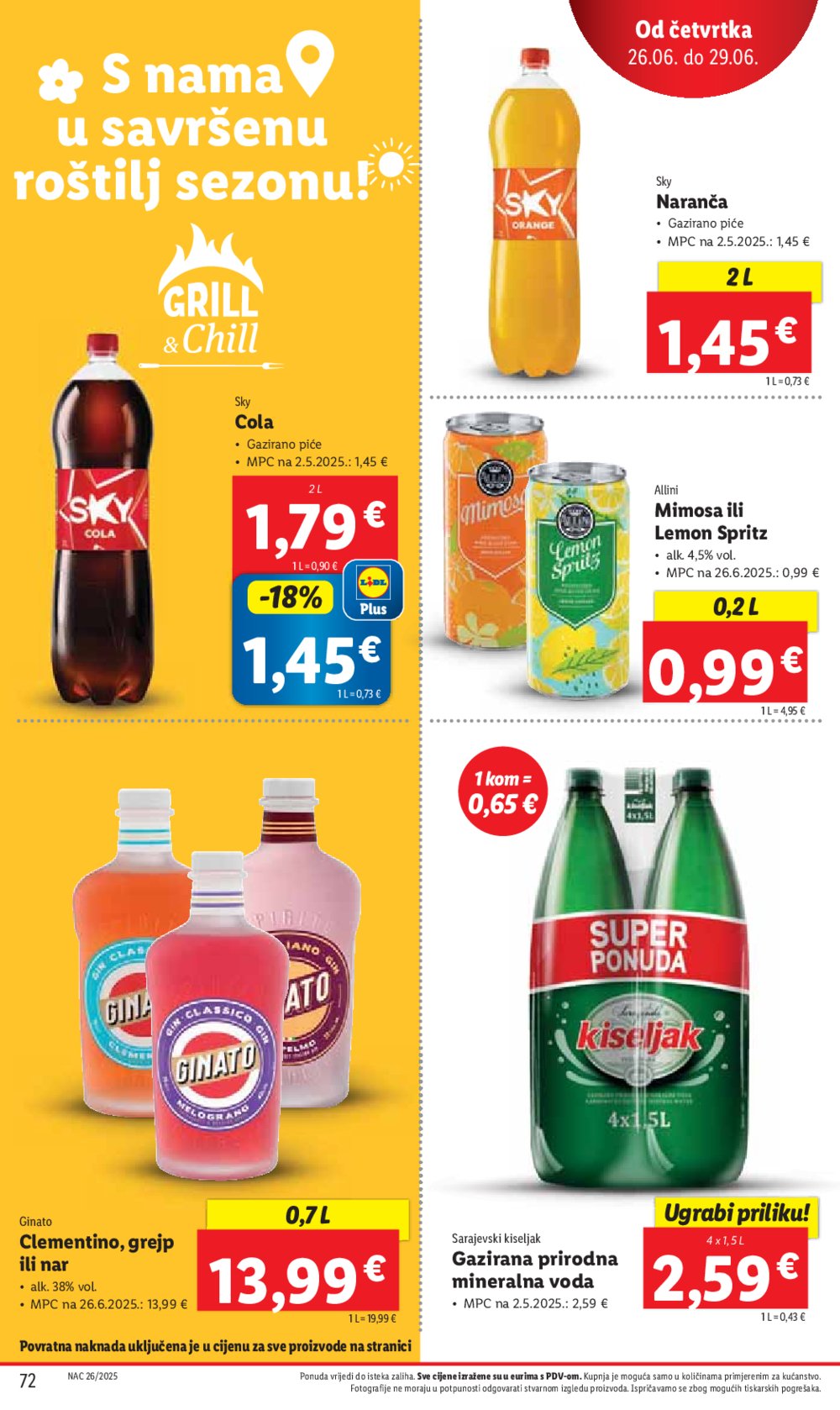 Lidl super ponuda od ponedjeljka 23.06. - 29.06.2025.