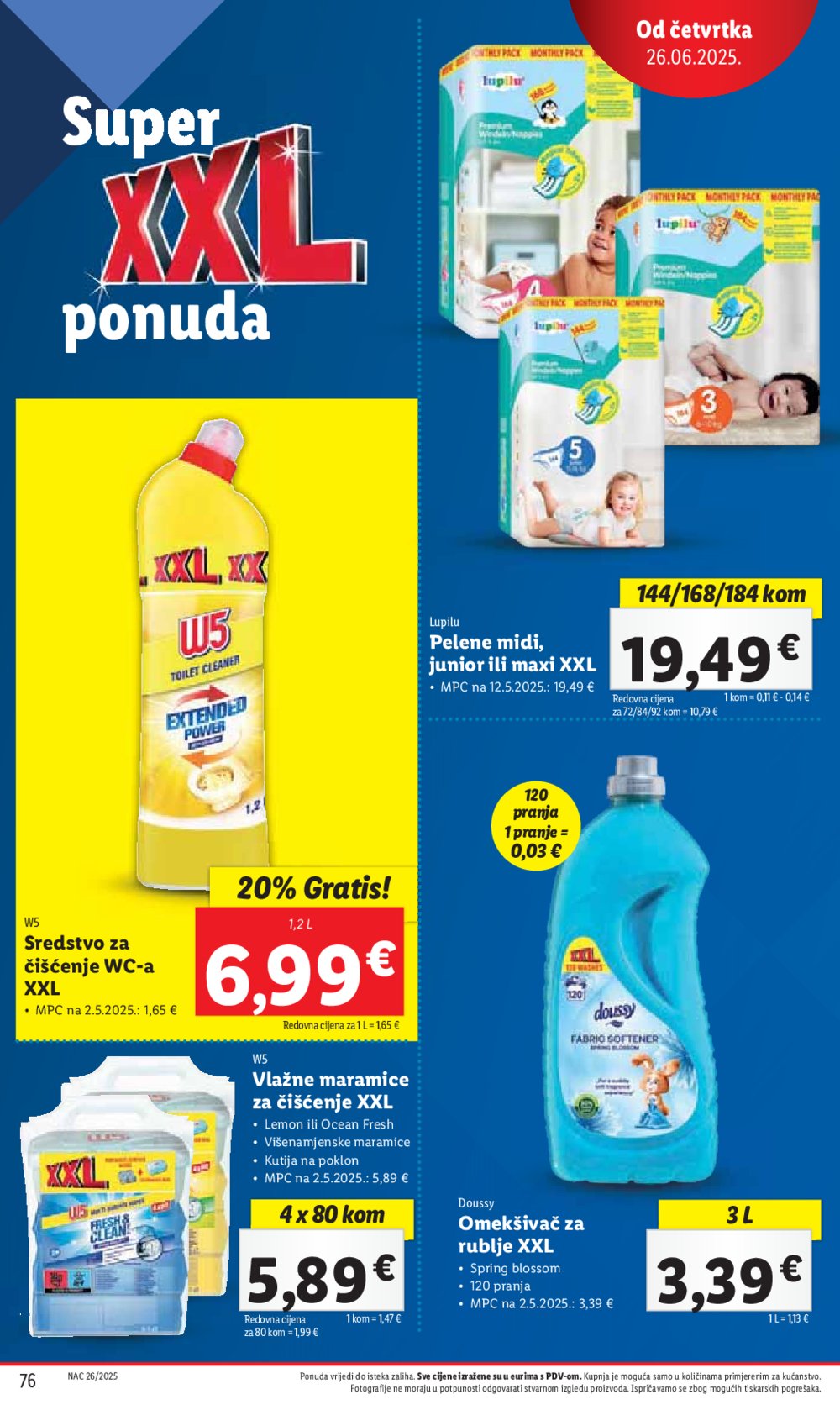 Lidl super ponuda od ponedjeljka 23.06. - 29.06.2025.