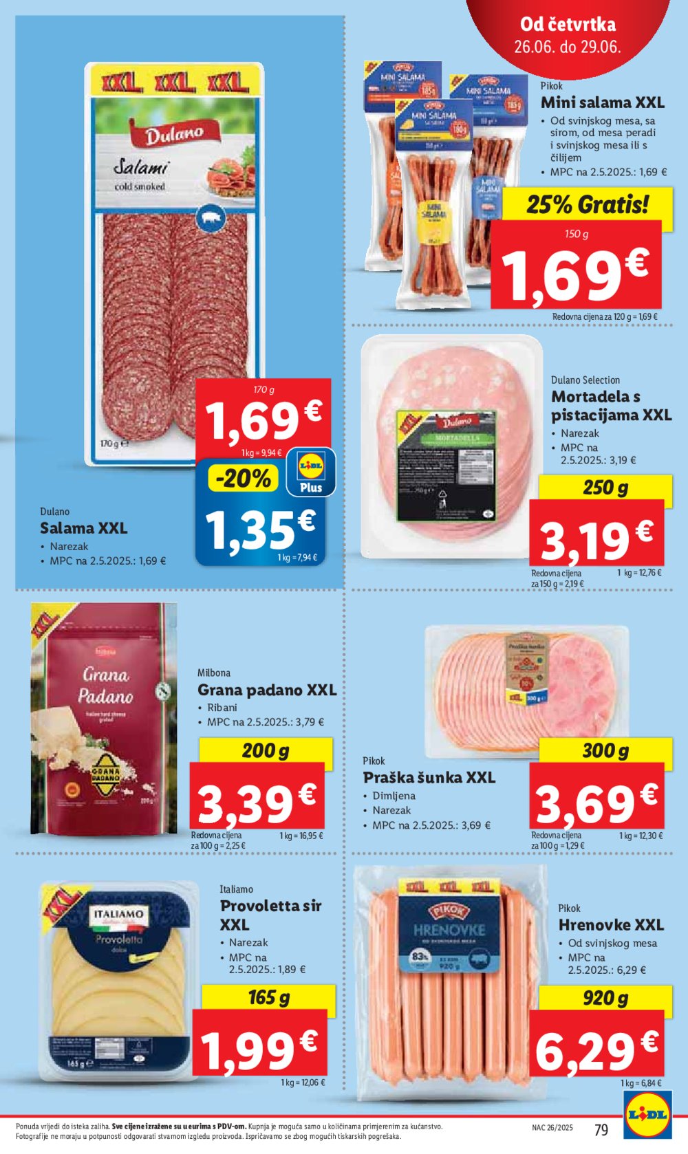 Lidl super ponuda od ponedjeljka 23.06. - 29.06.2025.