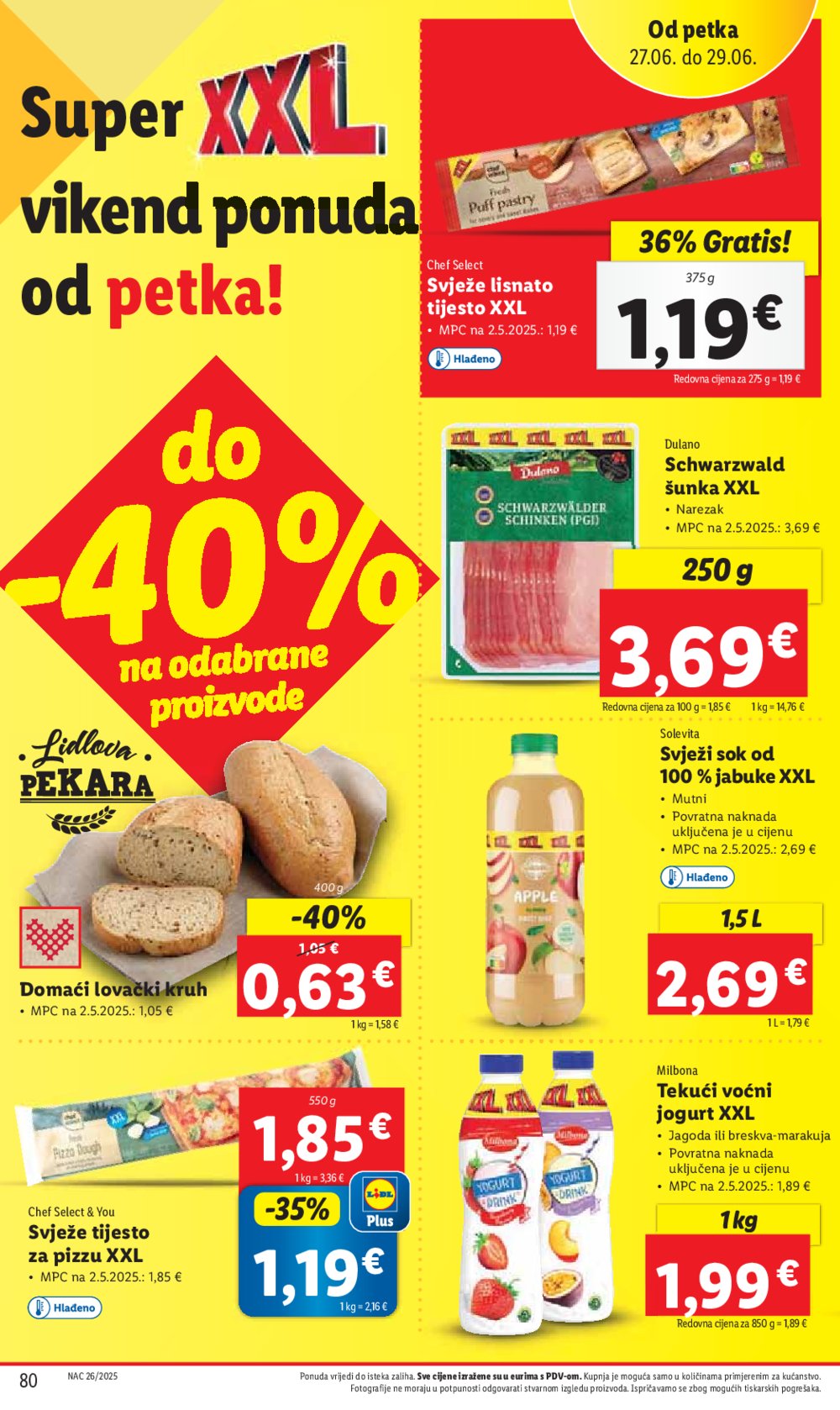 Lidl super ponuda od ponedjeljka 23.06. - 29.06.2025.