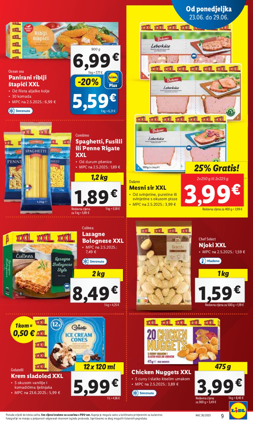 Lidl super ponuda od ponedjeljka 23.06. - 29.06.2025.