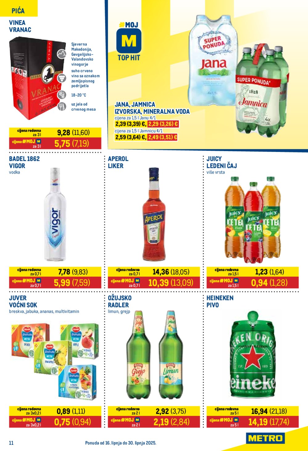 Metro katalog Prehrana i Neprehrana 16.06. - 30.06.2025.