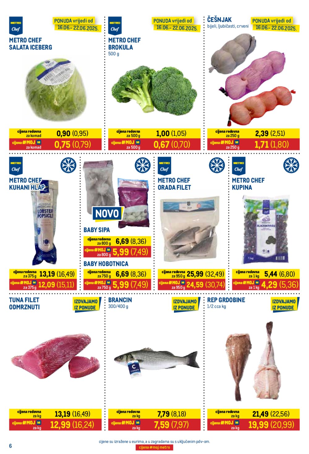 Metro katalog Prehrana i Neprehrana 16.06. - 30.06.2025.