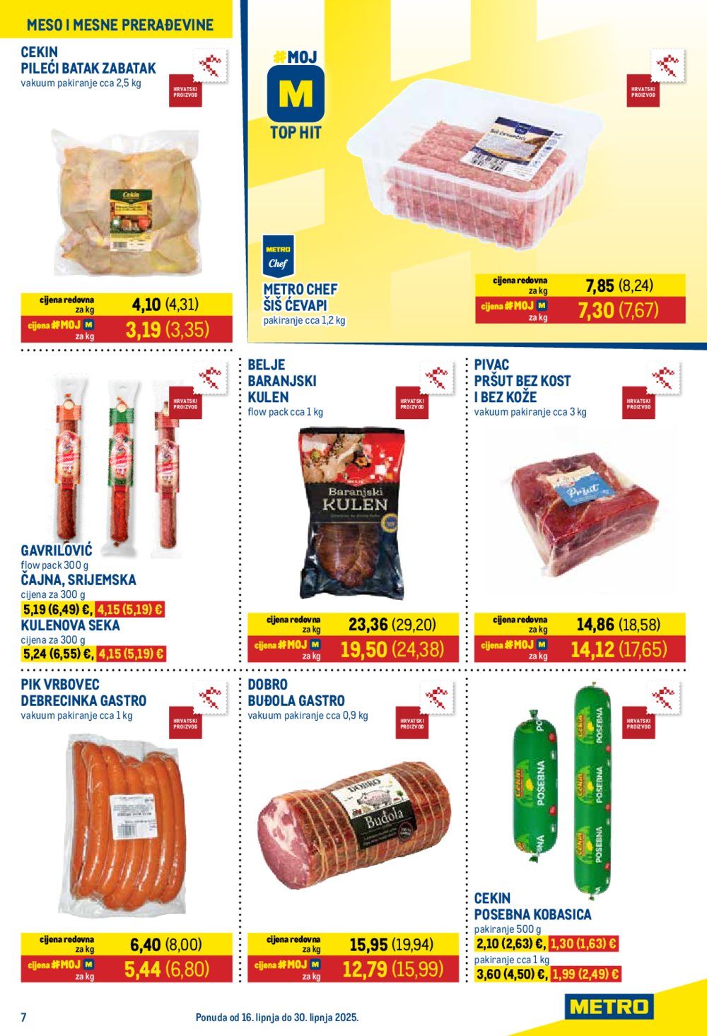 Metro katalog Prehrana i Neprehrana 16.06. - 30.06.2025.