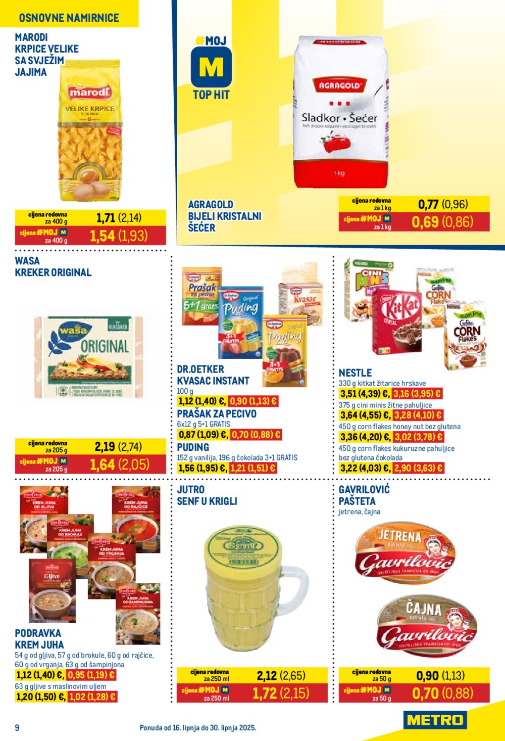 Metro katalog Prehrana i Neprehrana 16.06. - 30.06.2025.