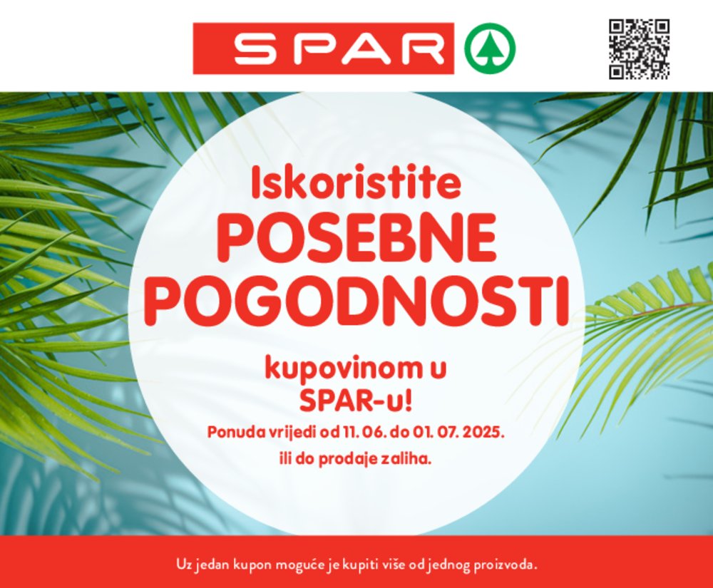 SPAR posebne pogodnosti katalog Akcija 11.06.-01.07.2025.
