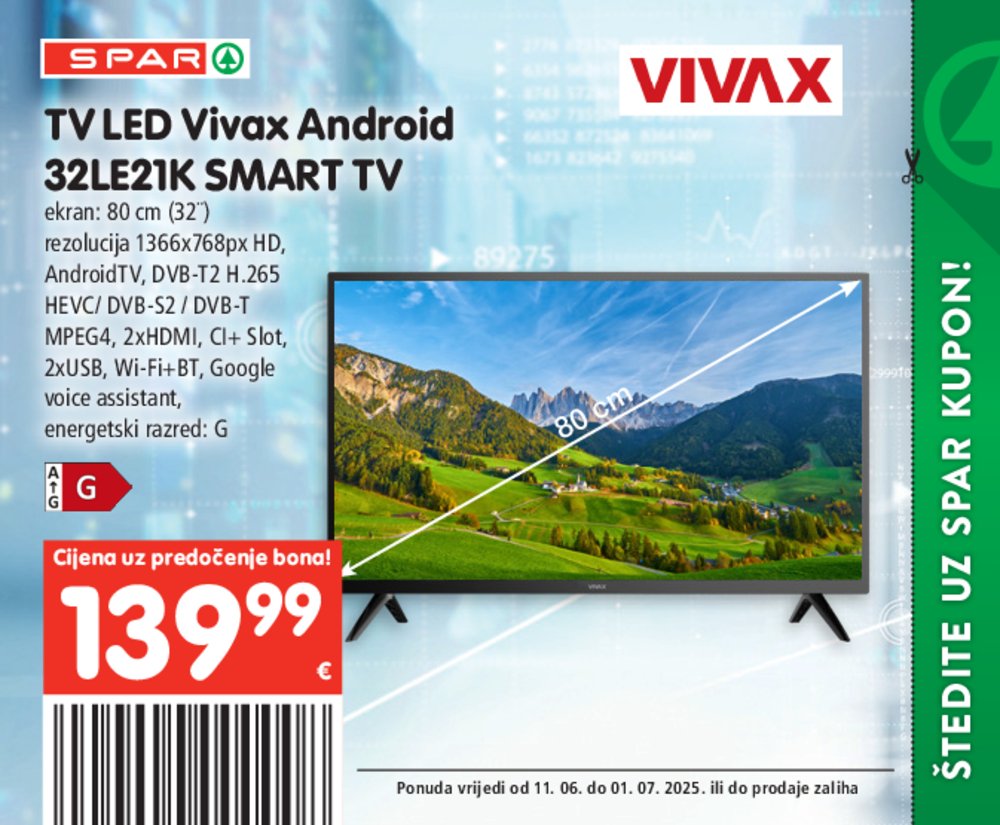 SPAR posebne pogodnosti katalog Akcija 11.06.-01.07.2025.