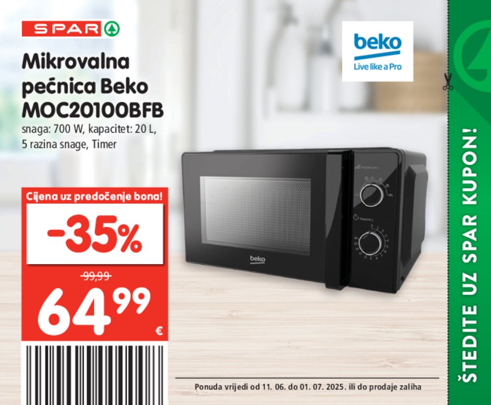 SPAR posebne pogodnosti katalog Akcija 11.06.-01.07.2025.