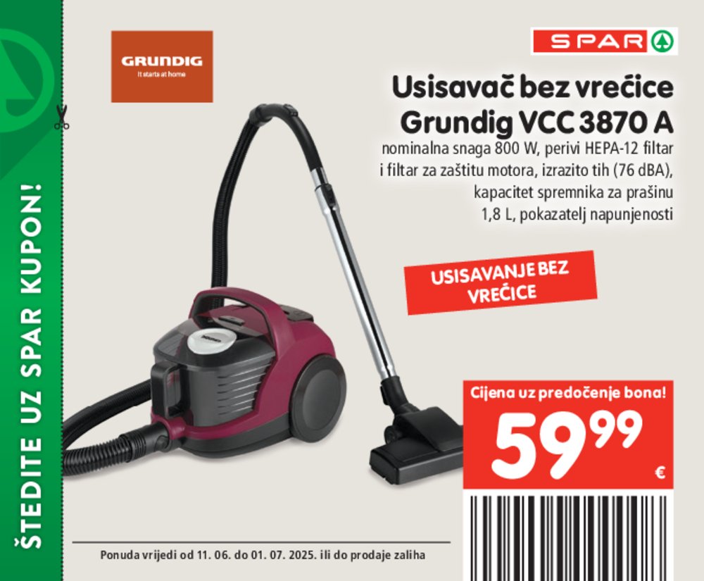 SPAR posebne pogodnosti katalog Akcija 11.06.-01.07.2025.