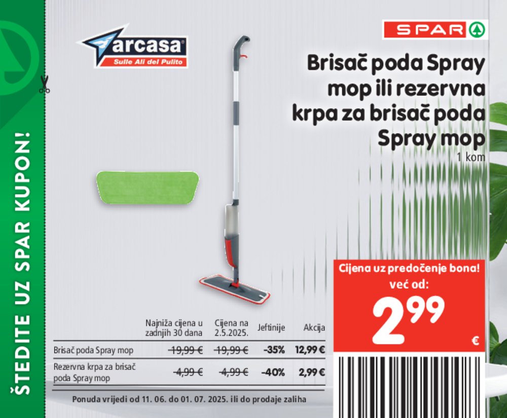 SPAR posebne pogodnosti katalog Akcija 11.06.-01.07.2025.