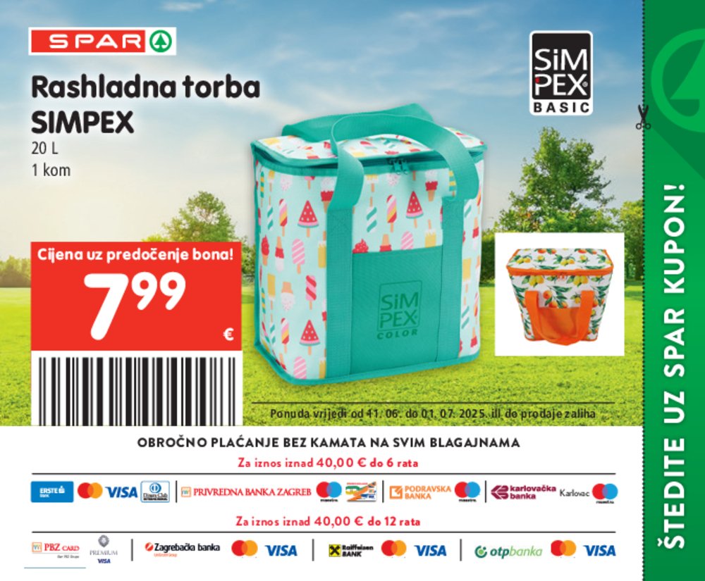 SPAR posebne pogodnosti katalog Akcija 11.06.-01.07.2025.