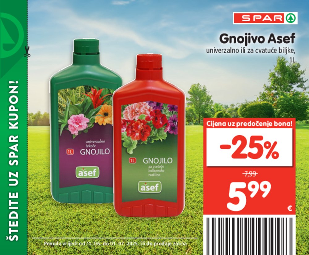 SPAR posebne pogodnosti katalog Akcija 11.06.-01.07.2025.