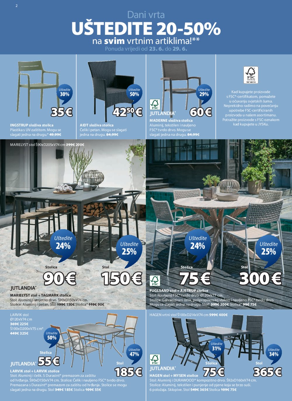 Jysk katalog Akcija 23.06.-29.07.2025.