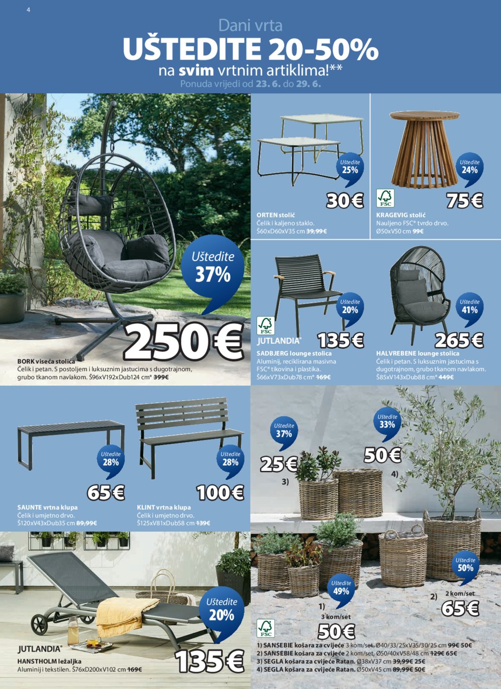 Jysk katalog Akcija 23.06.-29.07.2025.