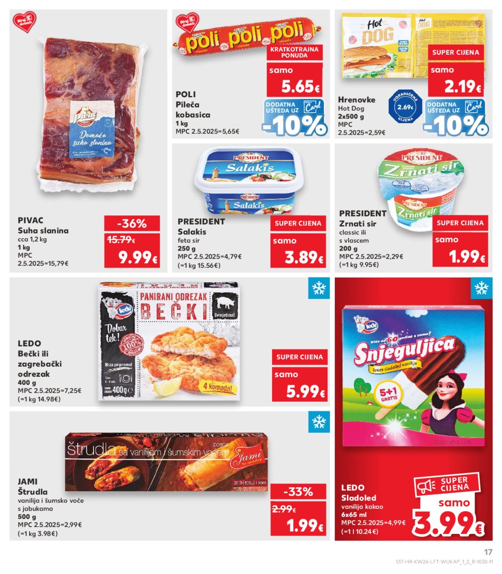 Kaufland katalog Akcija 25.06.-01.07.2025. Odabrane poslovnice