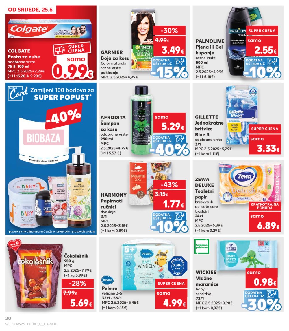 Kaufland katalog Akcija 25.06.-01.07.2025. Odabrane poslovnice