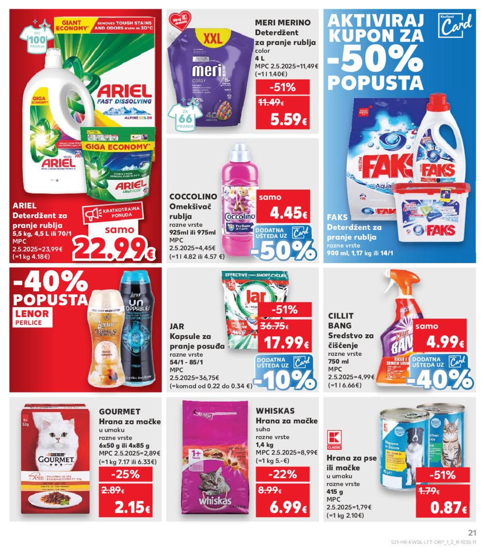 Kaufland katalog Akcija 25.06.-01.07.2025. Odabrane poslovnice