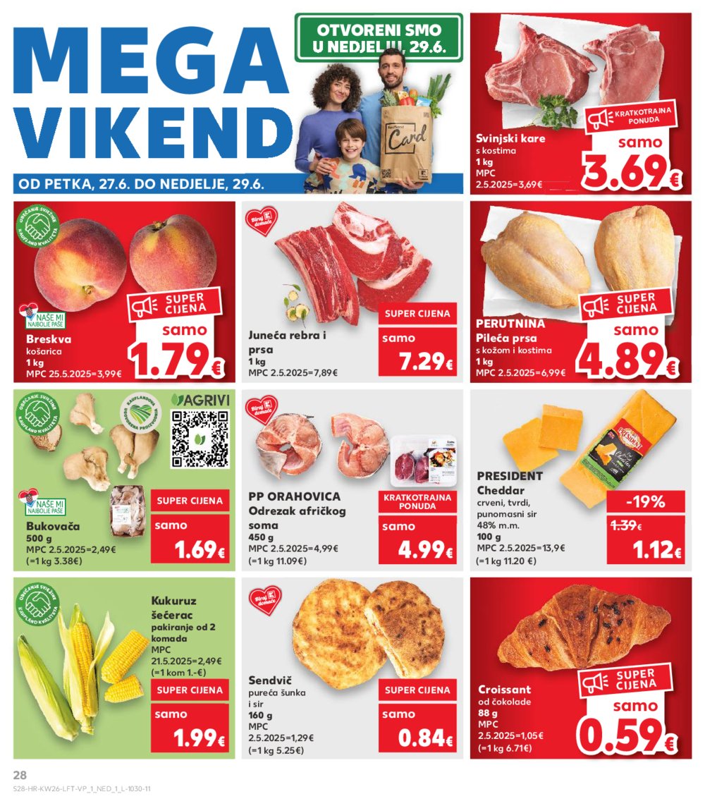 Kaufland katalog Akcija 25.06.-01.07.2025. Odabrane poslovnice