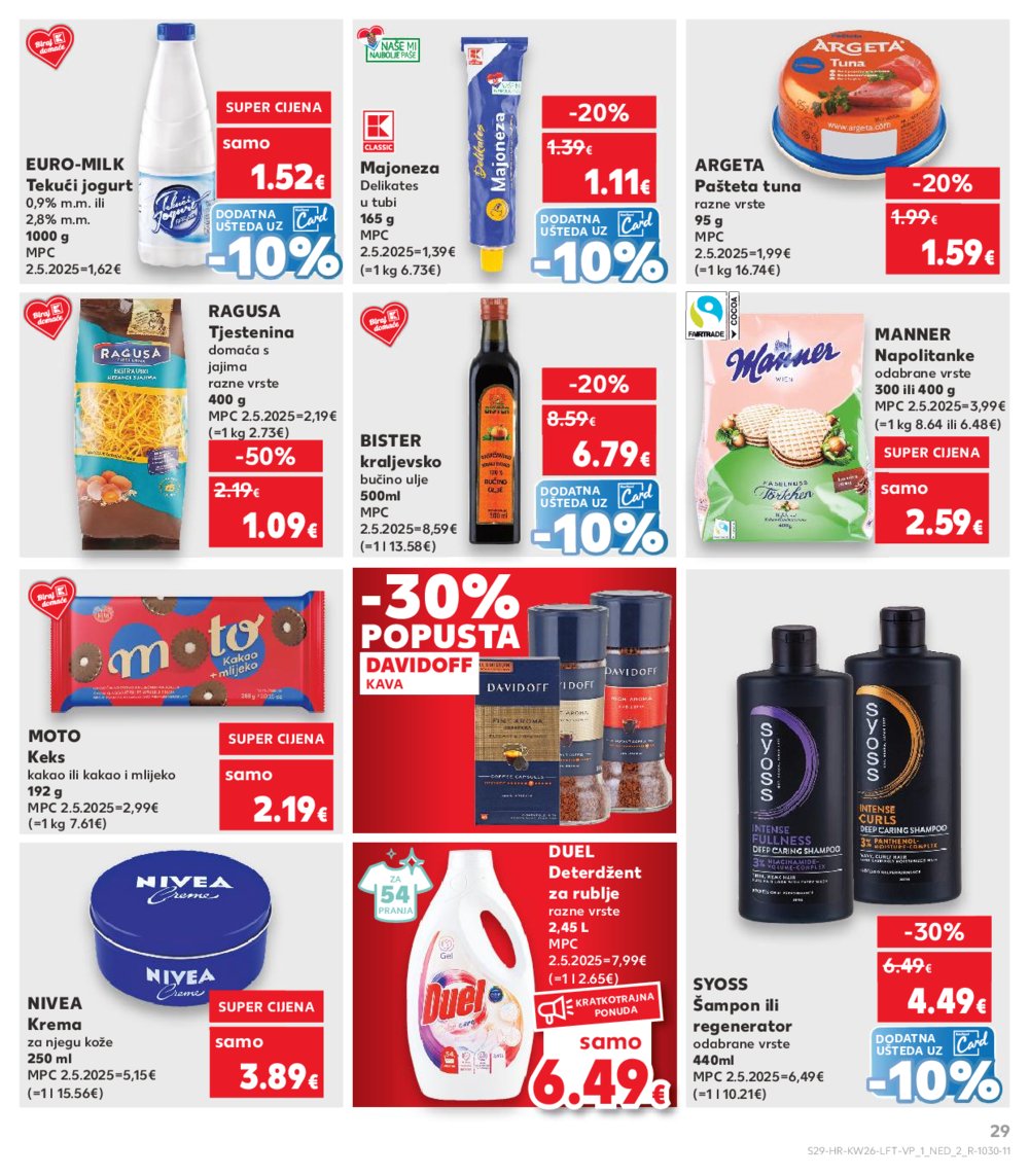 Kaufland katalog Akcija 25.06.-01.07.2025. Odabrane poslovnice