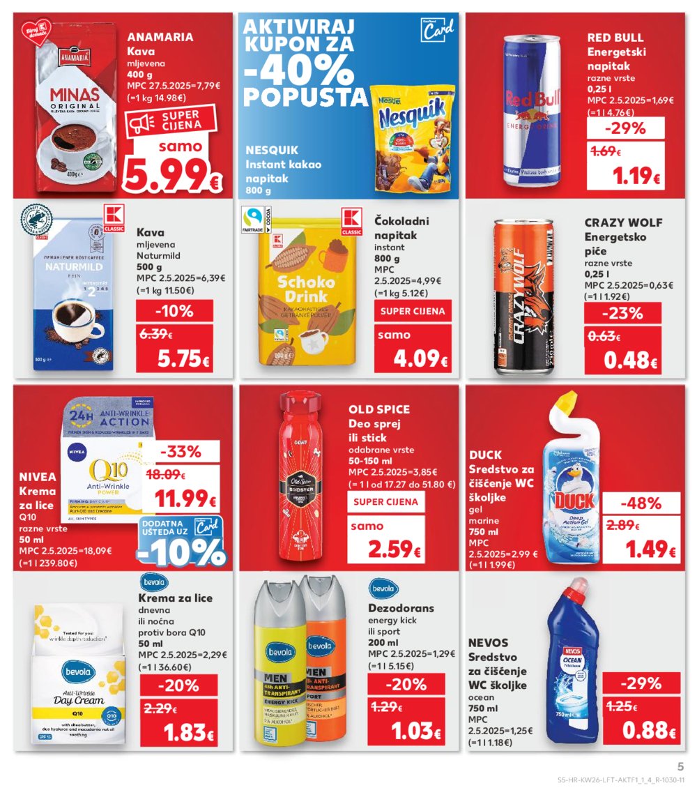 Kaufland katalog Akcija 25.06.-01.07.2025. Odabrane poslovnice