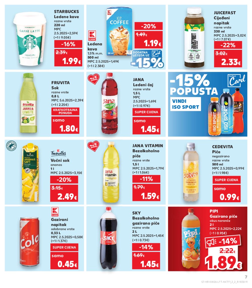 Kaufland katalog Akcija 25.06.-01.07.2025. Odabrane poslovnice