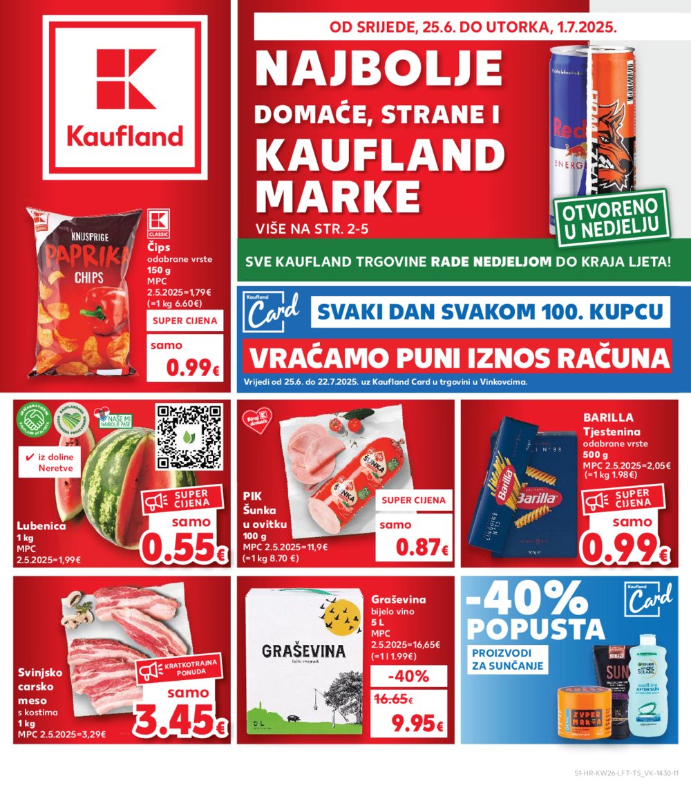 Kaufland katalog Akcija 25.06.-01.07.2025. Vinkovci