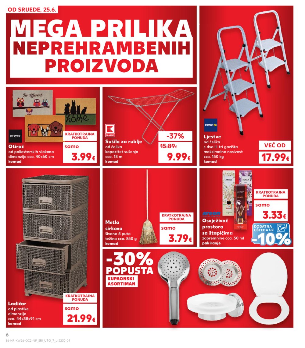 Kaufland katalog Neprehrambenih proizvoda 25.06.-01.07.2025. Ma, Po, Ro, Vo, Vu, DS, VG, Ma, Jan, Iv