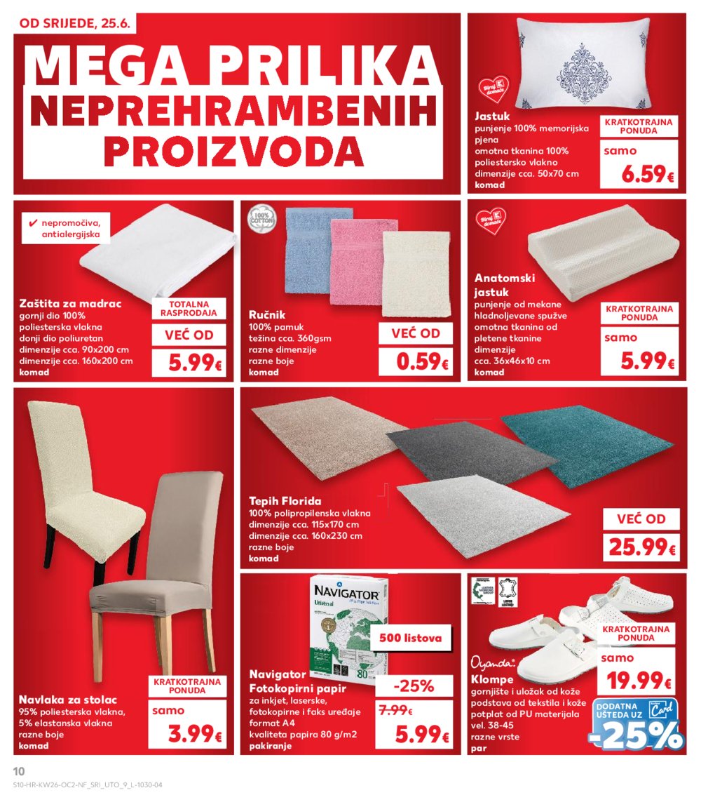 Kaufland katalog Neprehrambenih proizvoda 25.06.-01.07.2025. Ma, Po, Ro, Vo, Vu, DS, VG, Ma, Jan, Iv