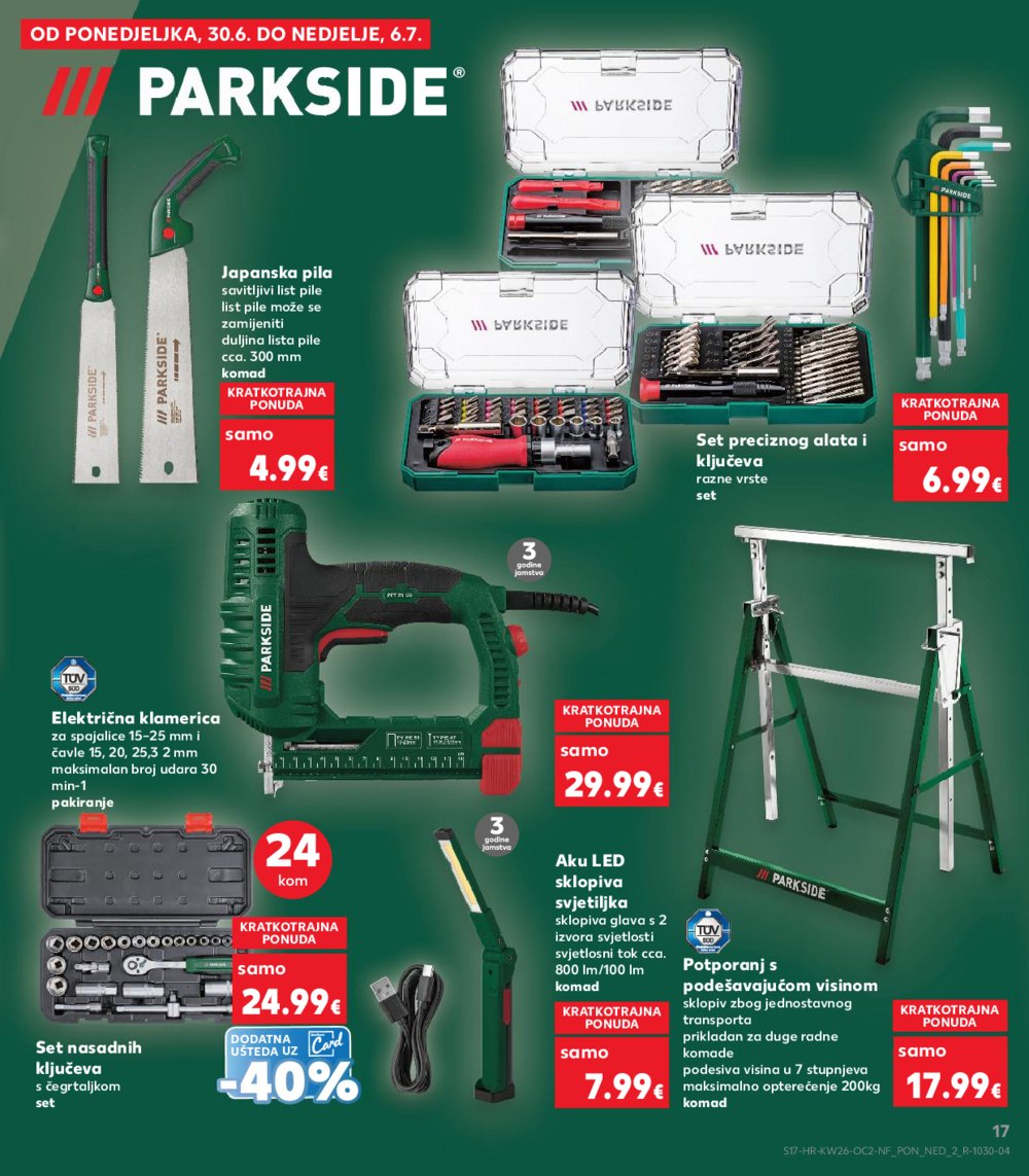 Kaufland katalog Neprehrambenih proizvoda 25.06.-01.07.2025. Ma, Po, Ro, Vo, Vu, DS, VG, Ma, Jan, Iv