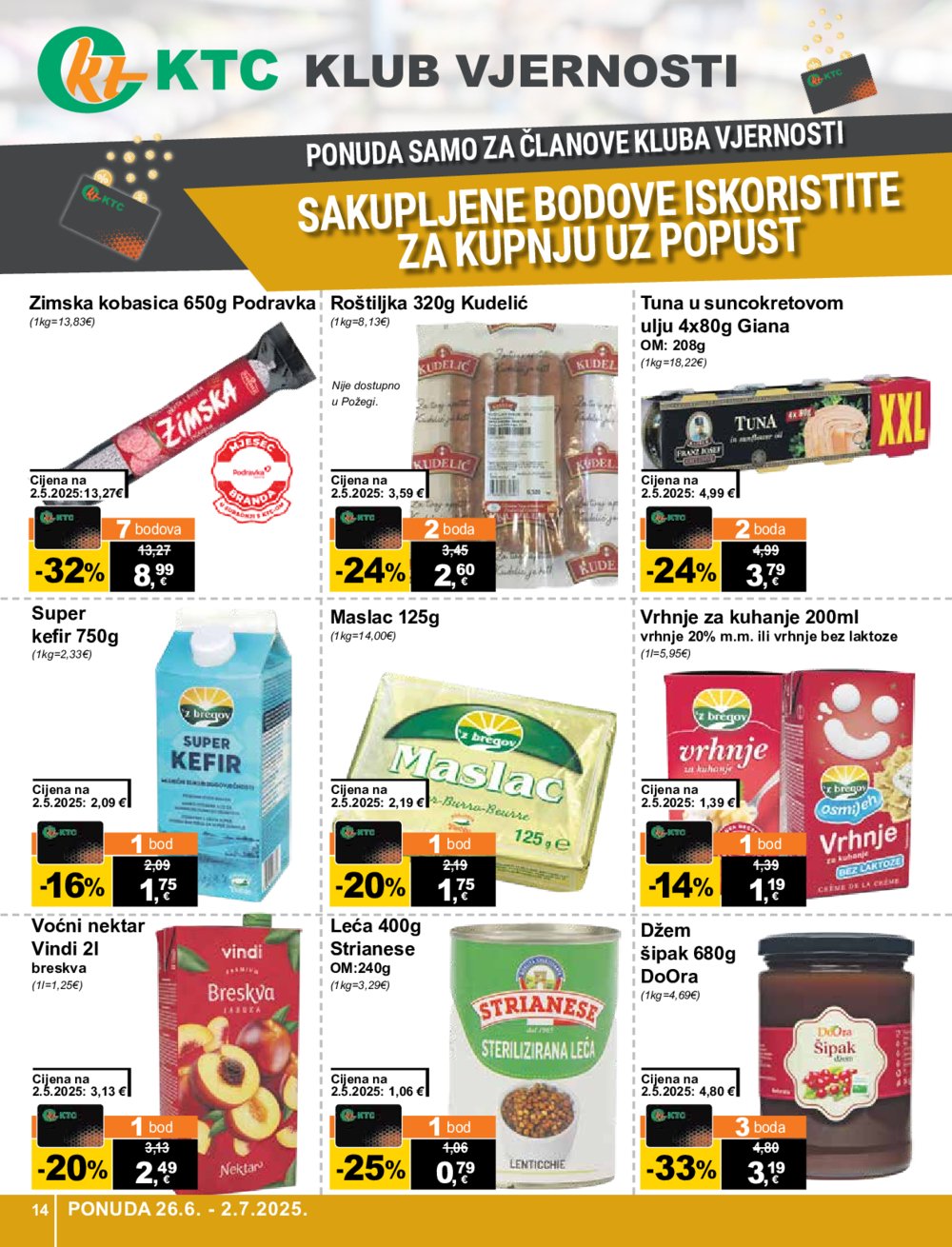 KTC katalog široke potrošnje Akcija 26.06.-07.07.2025.