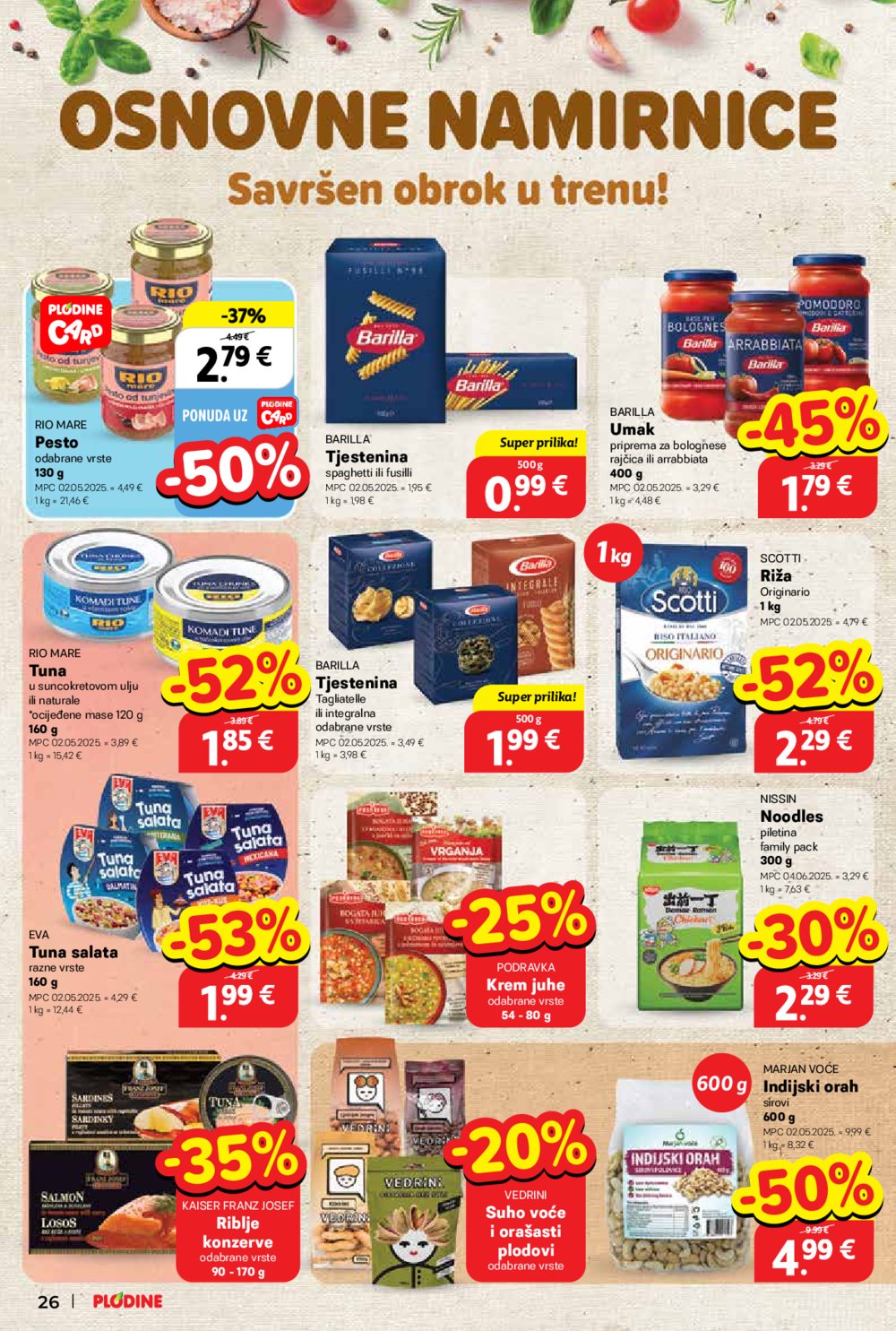 Plodine katalog Akcija 25.06.-01.07.2025.