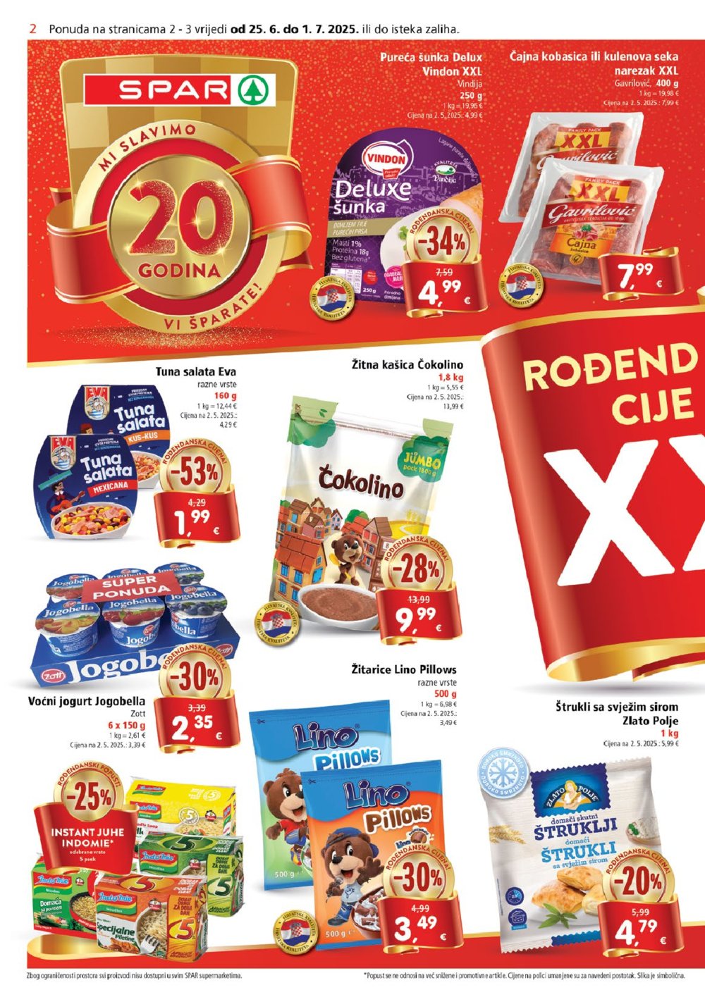 SPAR katalog akcija 25.06.-01.07.2025.