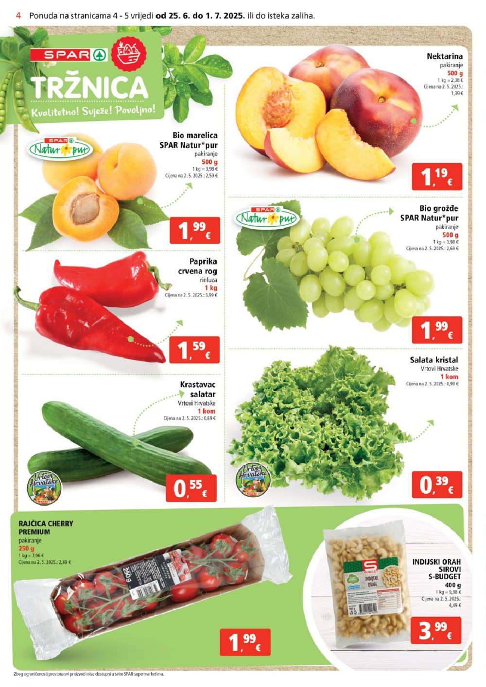SPAR katalog akcija 25.06.-01.07.2025.