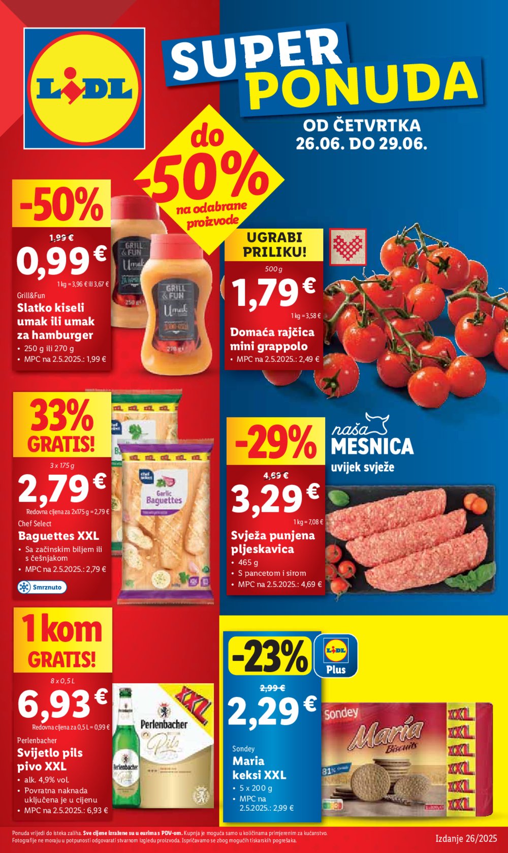 Lidl katalog super ponuda od četvrtka 26.06. - 29.06.2025.