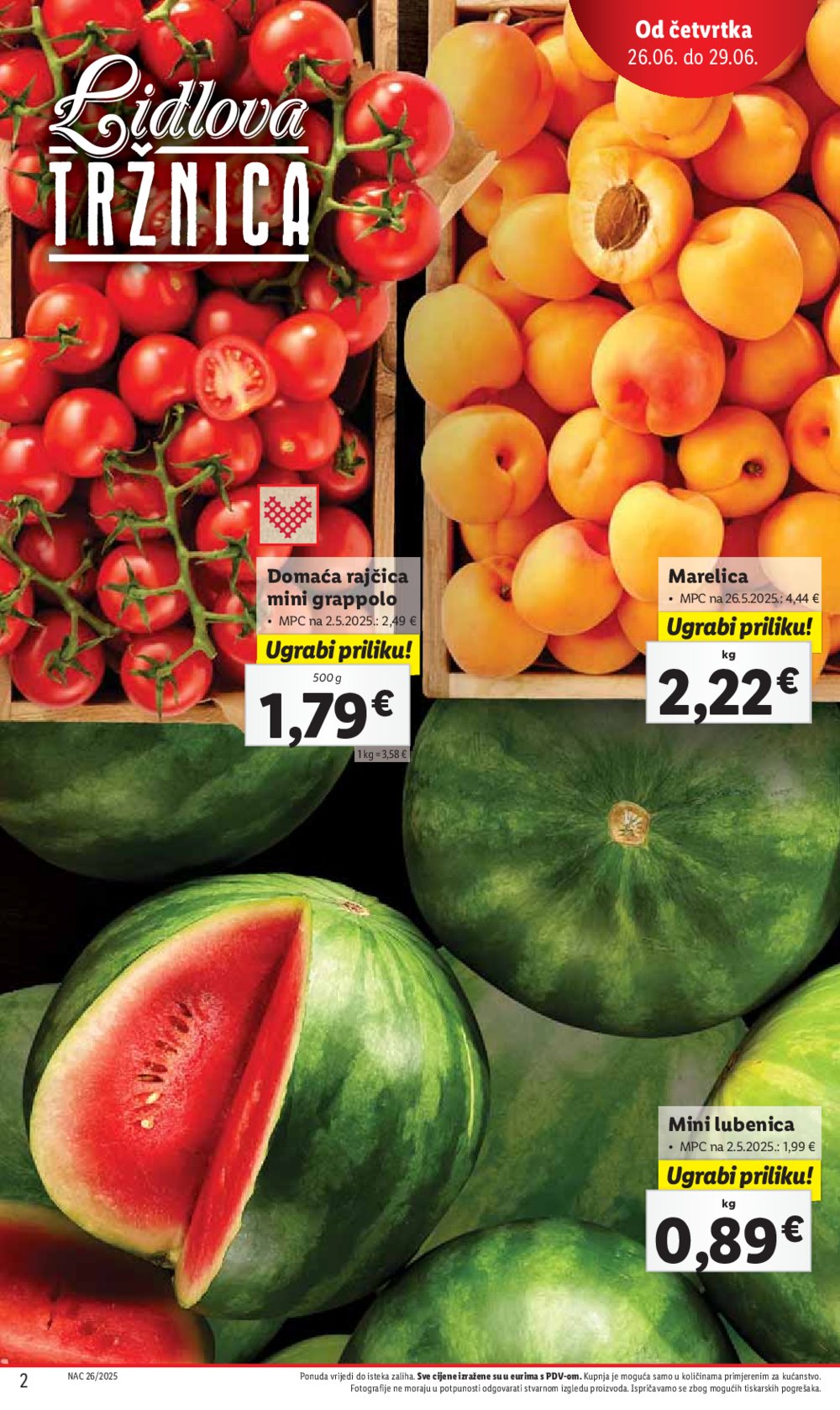 Lidl katalog super ponuda od četvrtka 26.06. - 29.06.2025.