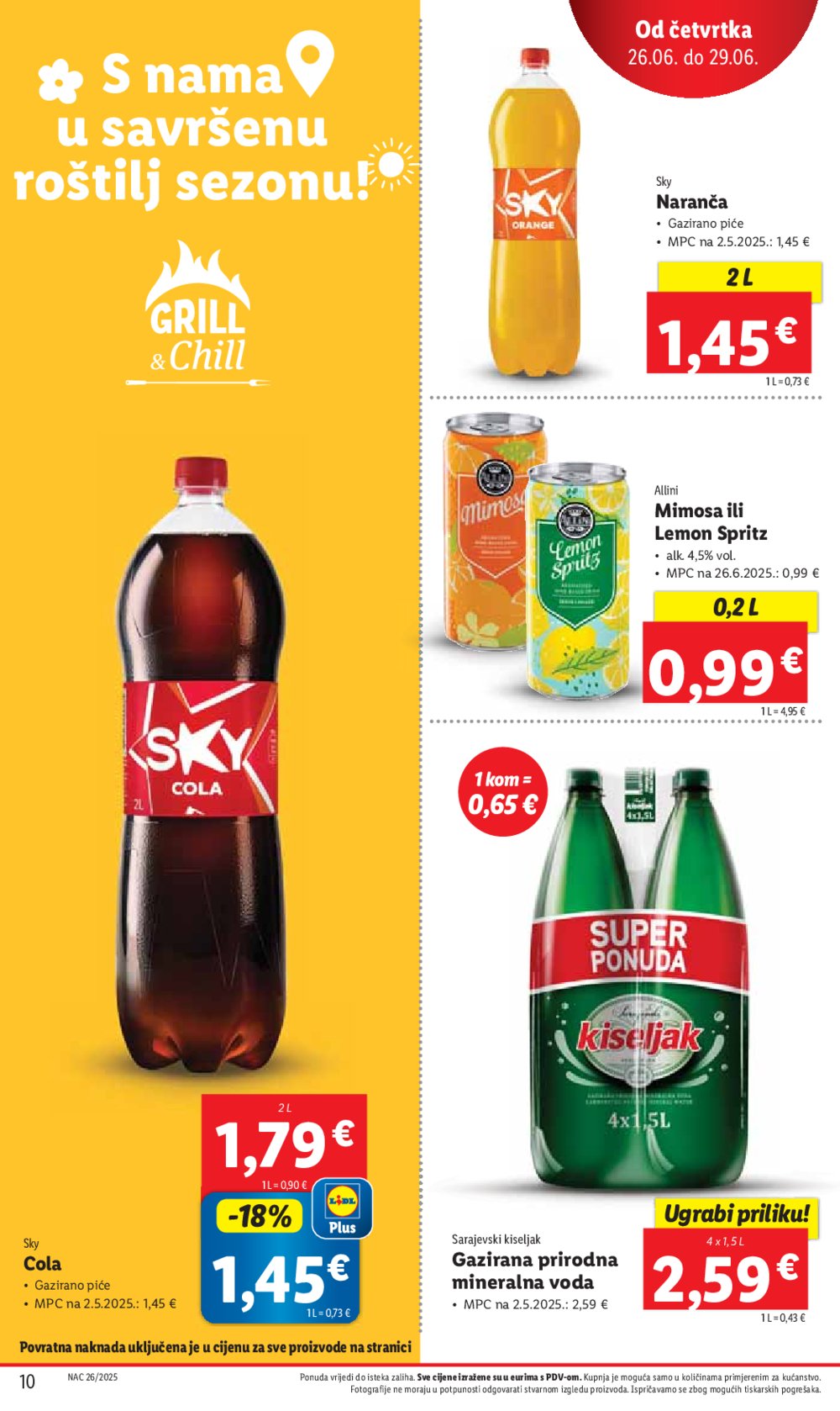 Lidl katalog super ponuda od četvrtka 26.06. - 29.06.2025.