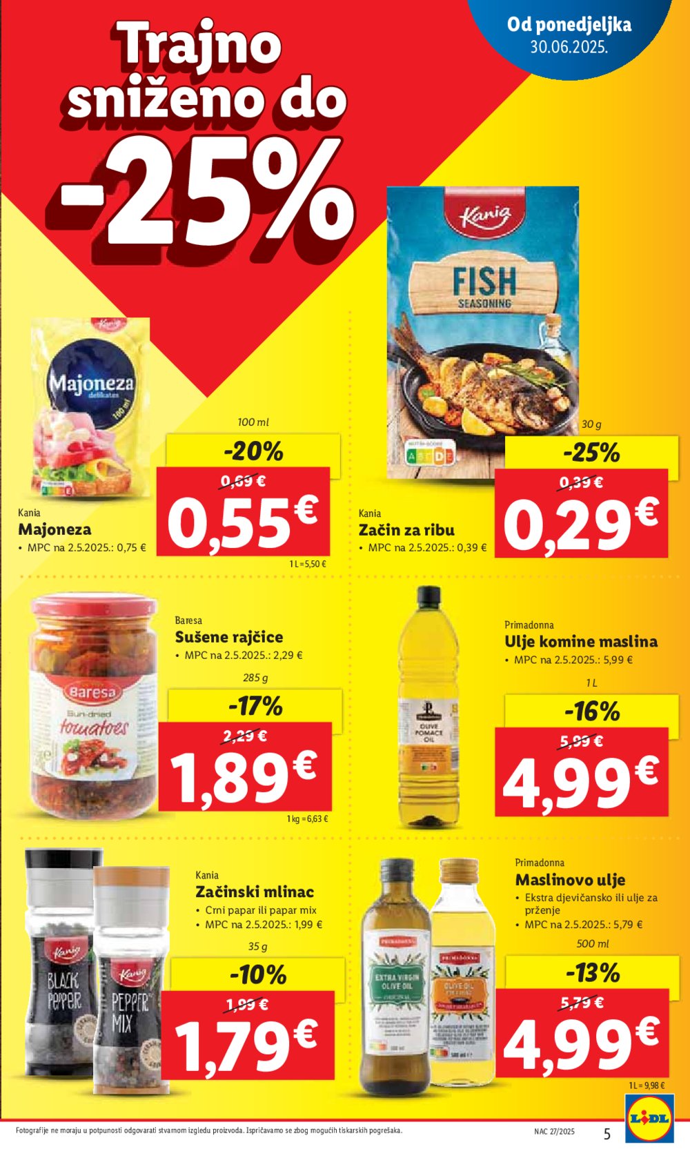 Lidl katalog super ponuda od ponedjeljka 30.06. - 06.07.2025. 