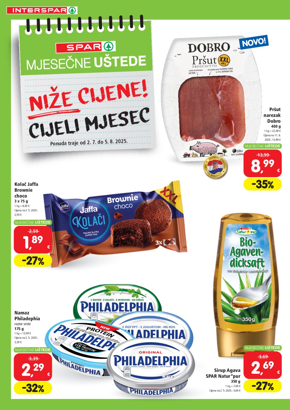 INTERSPAR katalog Uštede 02.07.-05.08.2025.