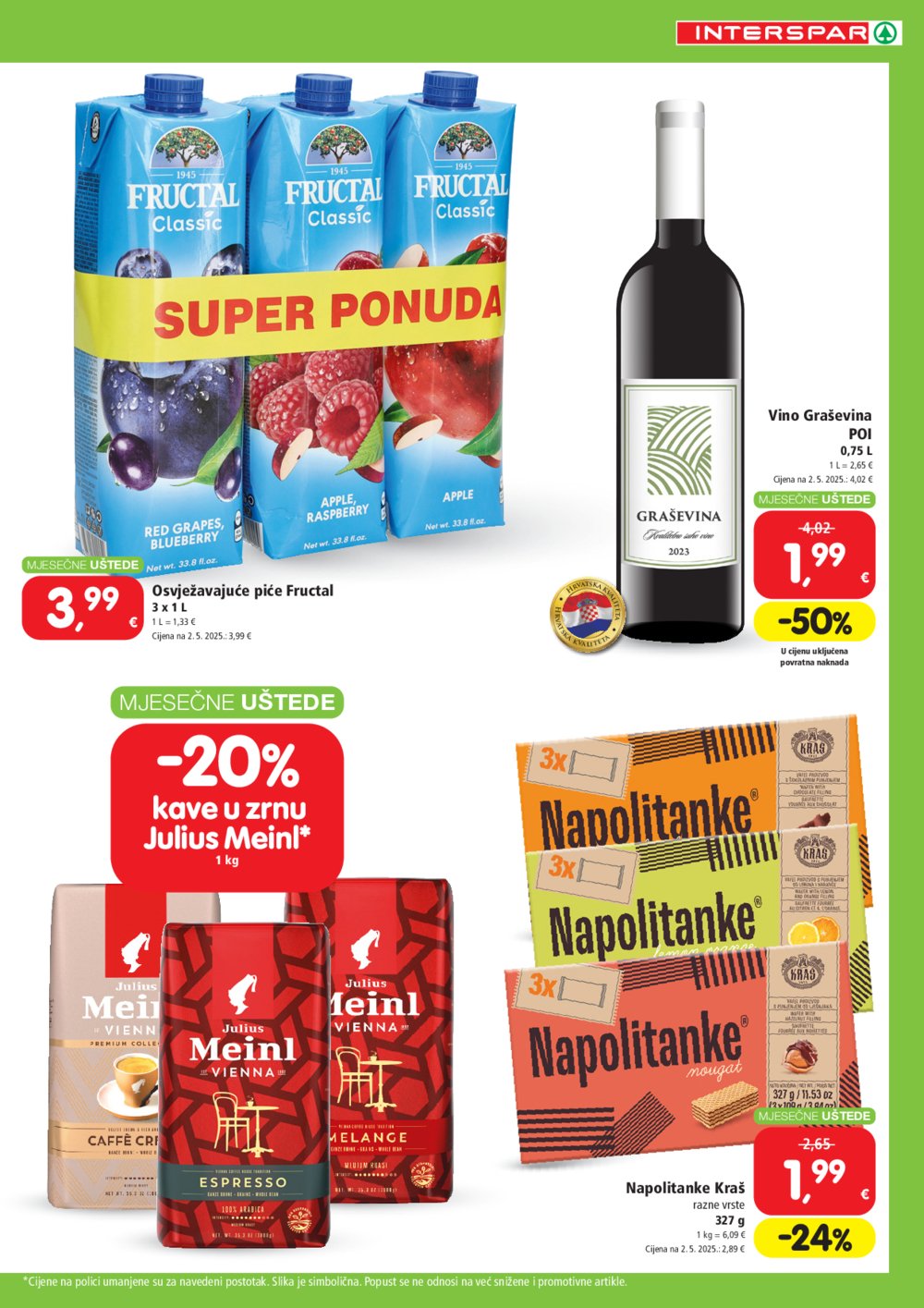 INTERSPAR katalog Uštede 02.07.-05.08.2025.