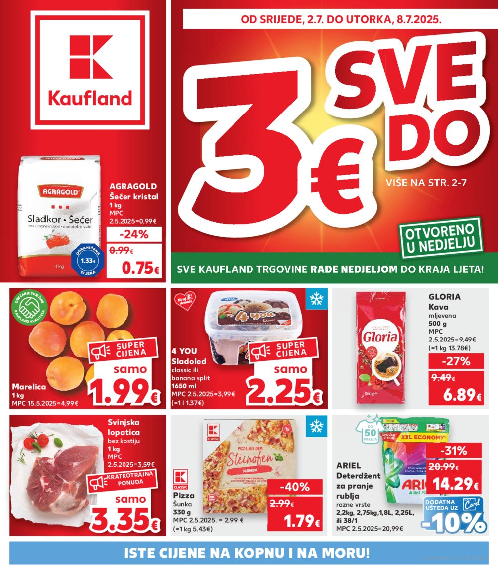 Kaufland katalog Akcija 02.07.-08.07.2025. VG, Po, Ro, Vo, Vu, DS, Ma