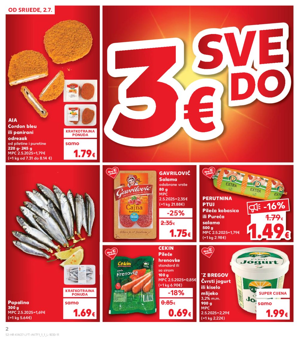 Kaufland katalog Akcija 02.07.-08.07.2025. VG, Po, Ro, Vo, Vu, DS, Ma