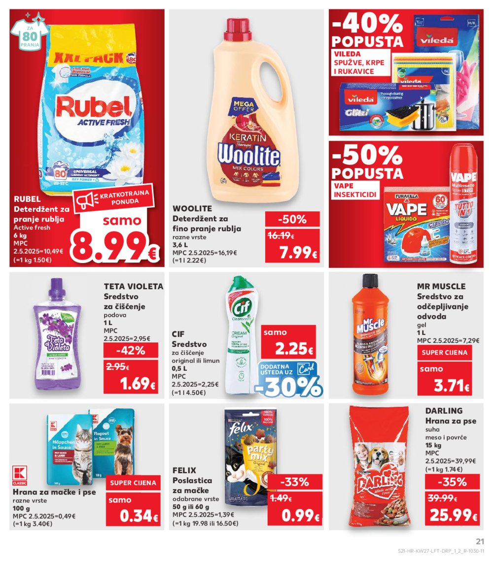 Kaufland katalog Akcija 02.07.-08.07.2025. VG, Po, Ro, Vo, Vu, DS, Ma