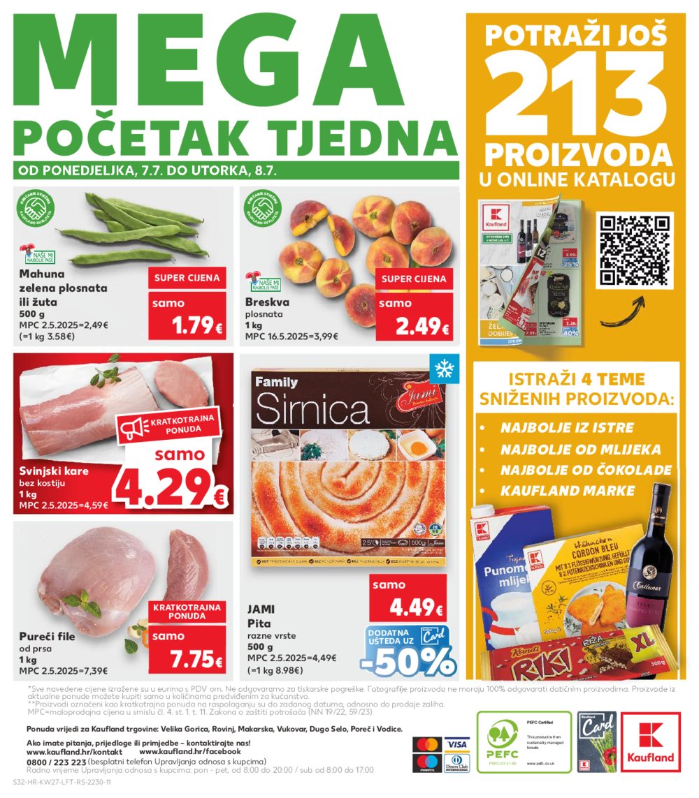 Kaufland katalog Akcija 02.07.-08.07.2025. VG, Po, Ro, Vo, Vu, DS, Ma