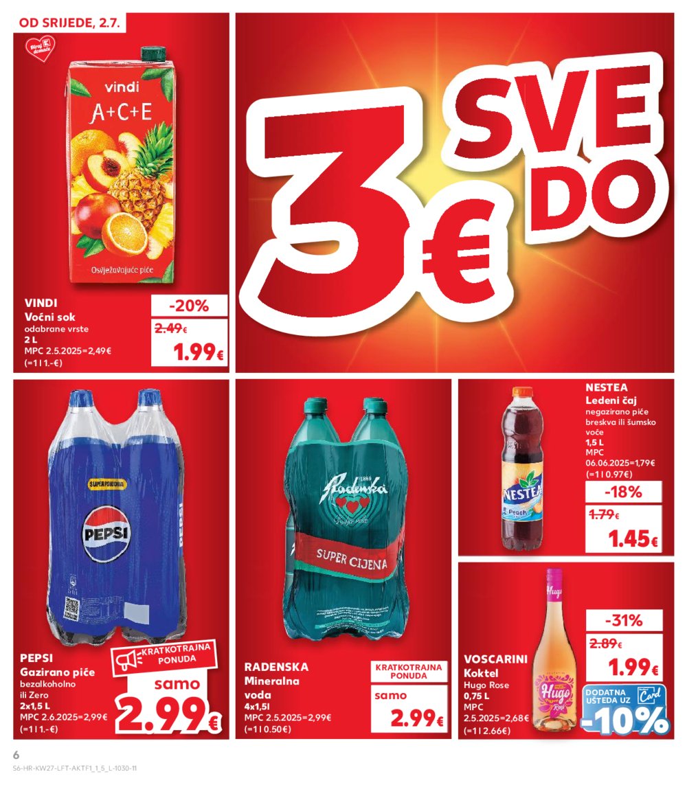 Kaufland katalog Akcija 02.07.-08.07.2025. VG, Po, Ro, Vo, Vu, DS, Ma