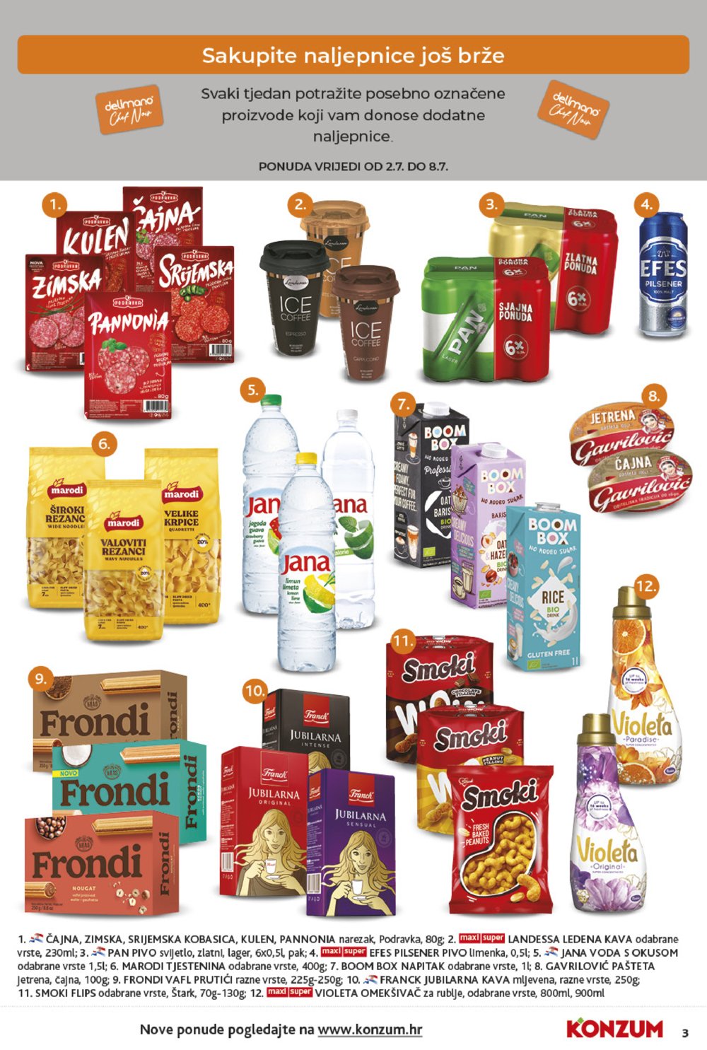Konzum katalog Akcija 02.07.-08.07.2025.