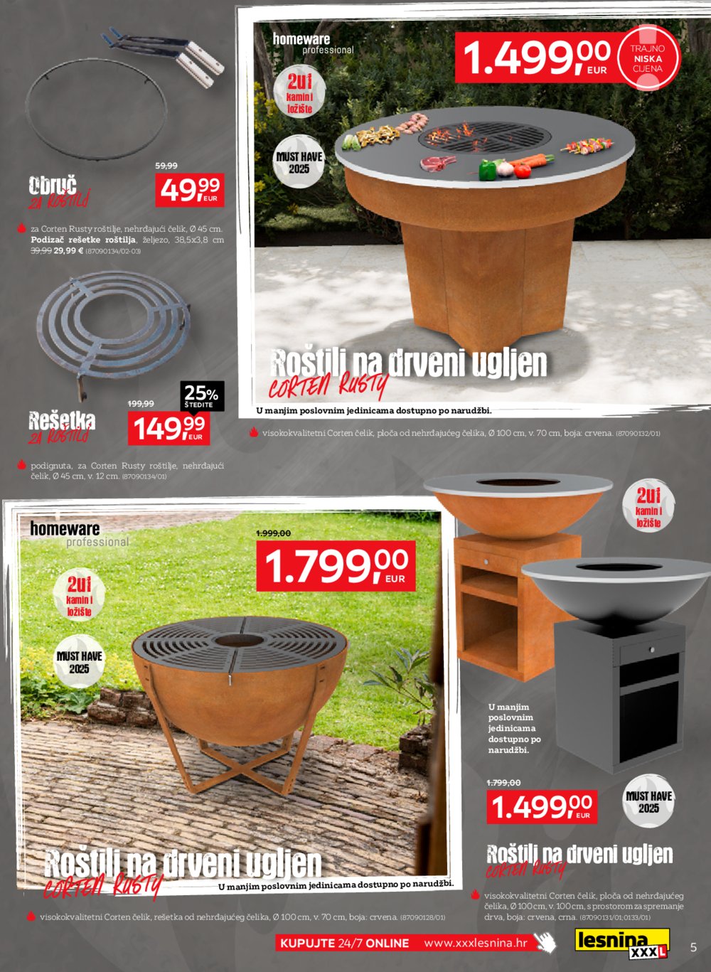 Lesnina katalog Proljetnje roštiljade 01. 07. 2025. - 27. 09. 2025.