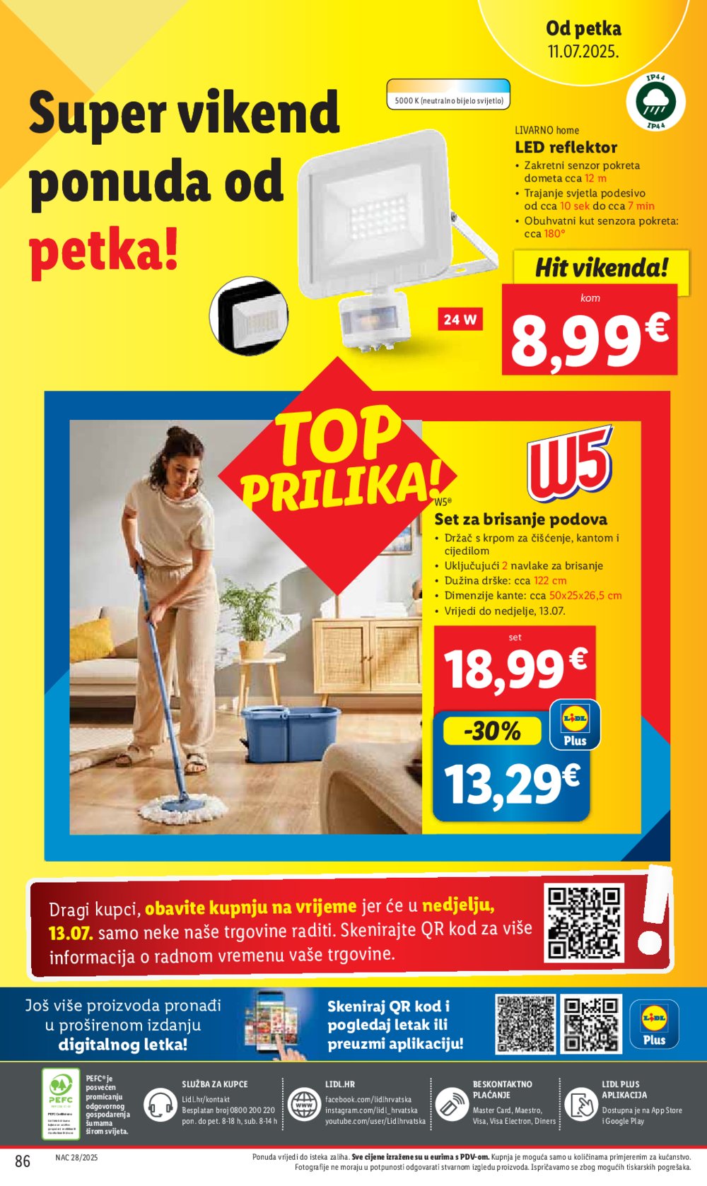 Lidl katalog Super ponuda od ponedjeljka 07.07.- 13.07.2025.