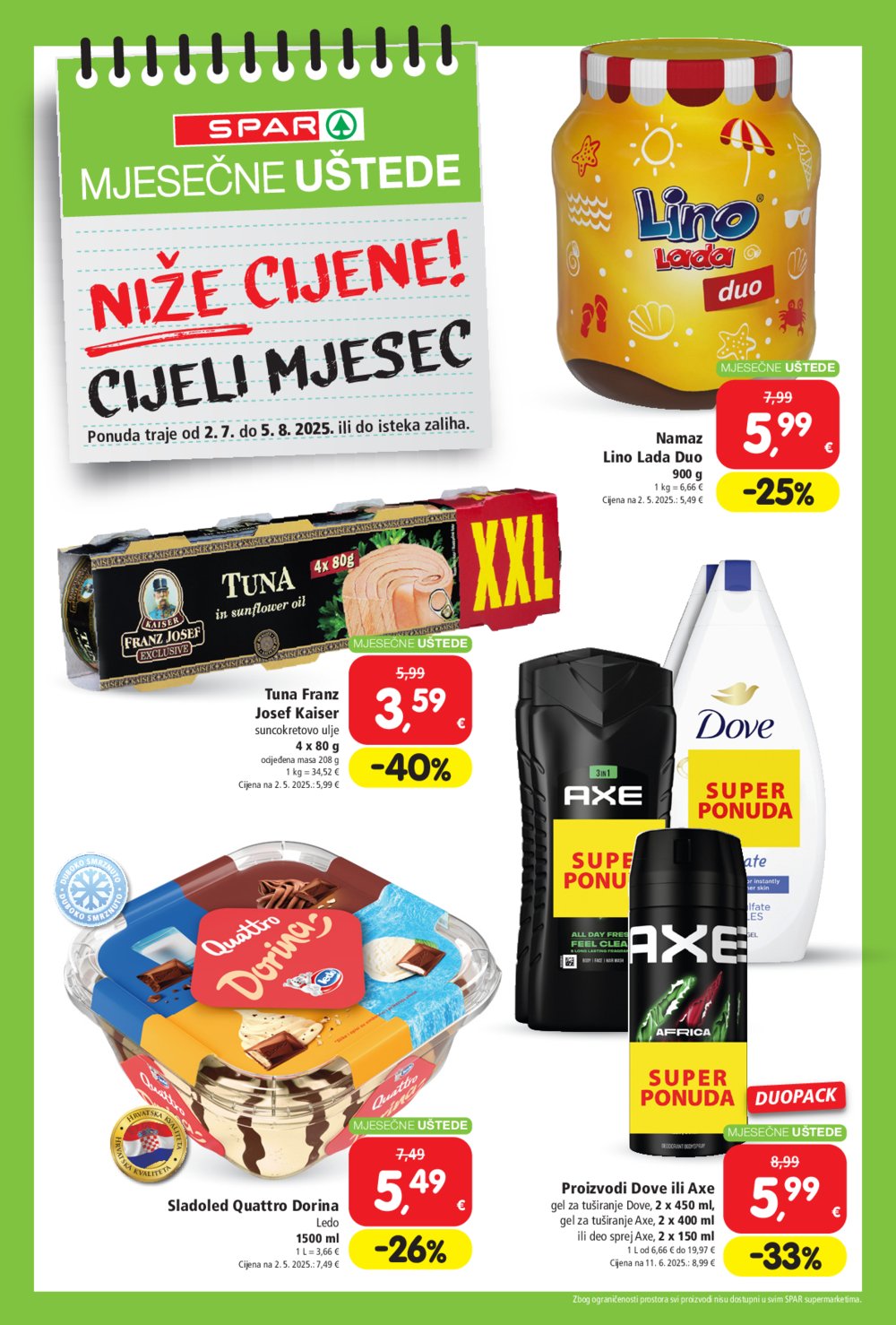 Spar katalog Uštede02.07.-05.08.2025.