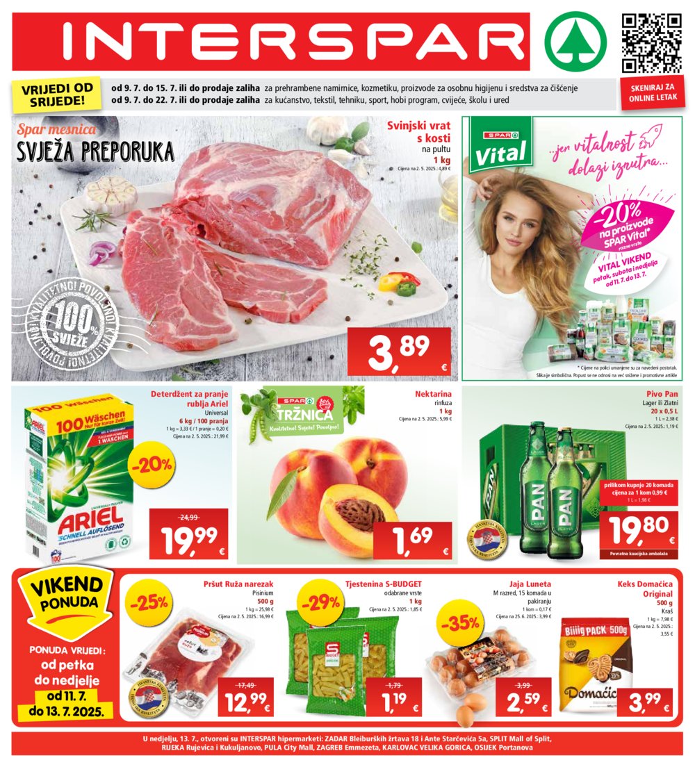 INTERSPAR katalog Akcija 09.07.-15.07.2025.